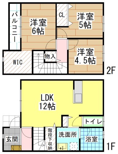 フラッツGENKAIⅡ 間取り
