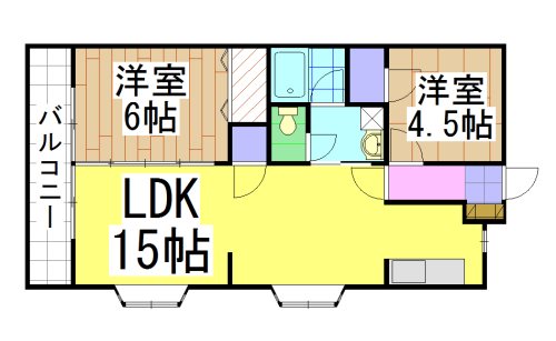 福岡県北九州市八幡西区穴生２丁目14-11 間取り