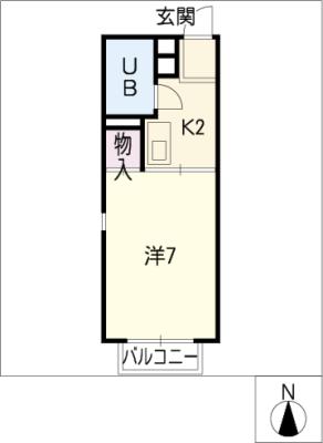 ドーミトリ前山Ｃ棟 間取り