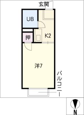 ドーミトリ前山Ｂ棟 間取り
