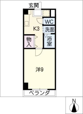 アヴェニューコート栗真Ｂ棟 間取り