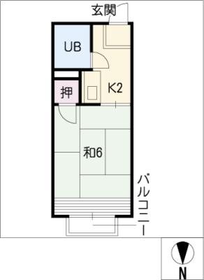 ドーミトリ前山Ｂ棟 間取り