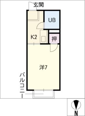 ドーミトリ前山Ｂ棟 間取り