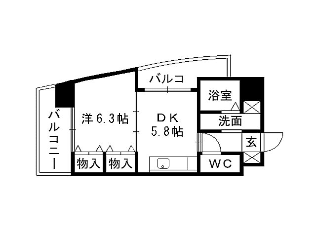 FARO戸畑駅前 間取り