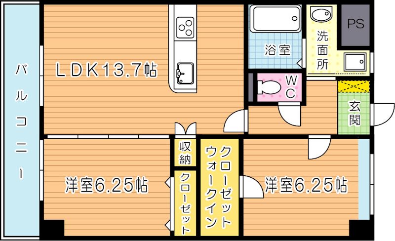 CREWS. ROI Tenjin 間取り