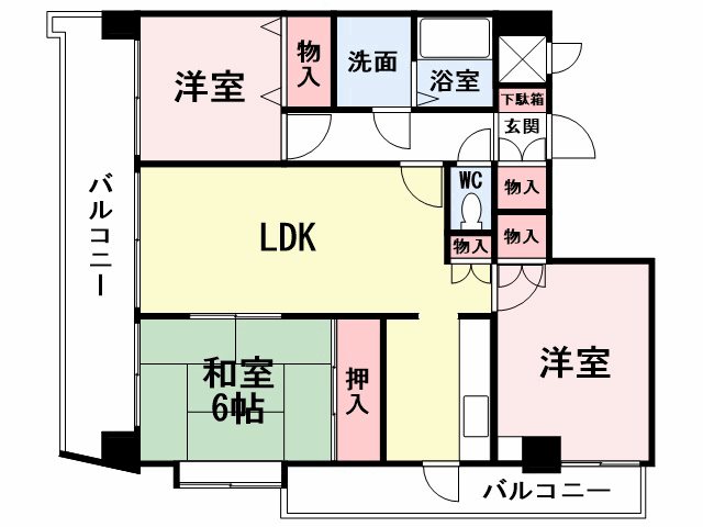 FARO戸畑駅前 間取り