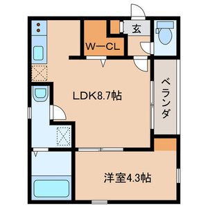 ビブレ九工大前 間取り