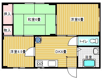 コスモハイツマミ 間取り