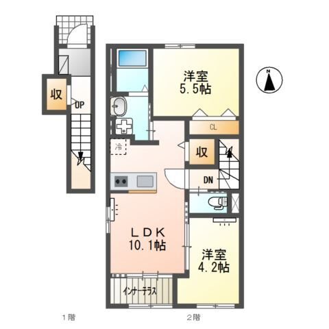 西鞘ヶ谷町新築アパート(仮) 間取り