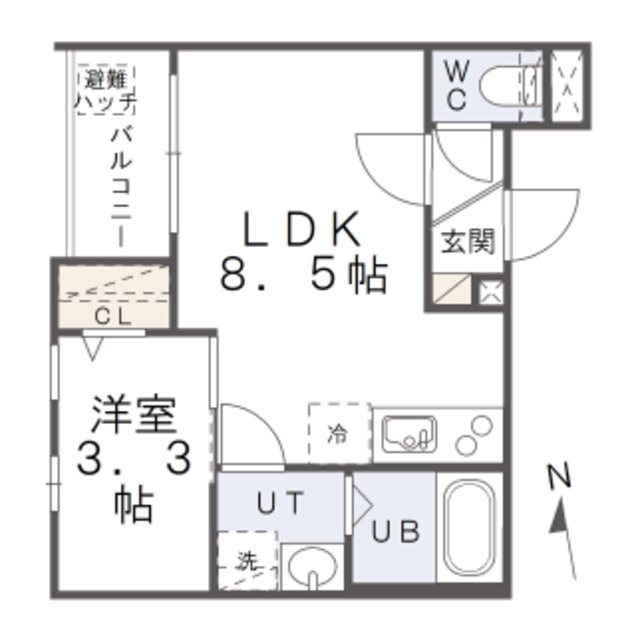 ファステート九工大前 間取り