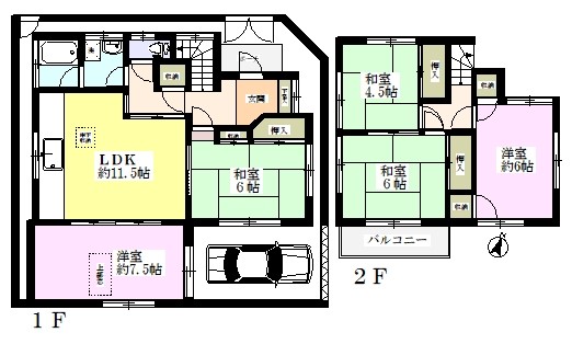 石神貸家 間取り