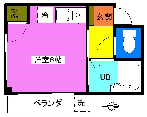グリーンローヤル 201号室 間取り