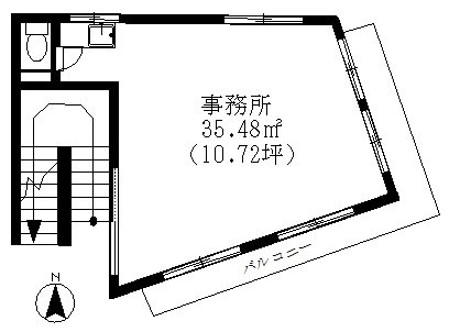 若菜ビル 200号室 間取り