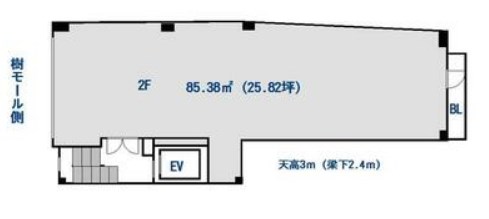 LIBERTE　BLDG 2F号室 間取り
