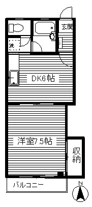 篠田ビル 202号室 間取り