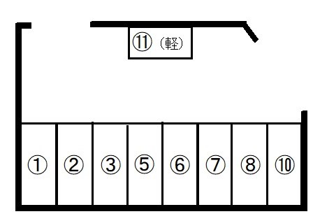 柳澤駐車場 1・2・8号室 間取り