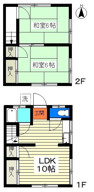 コーポ結城 103号室 間取り