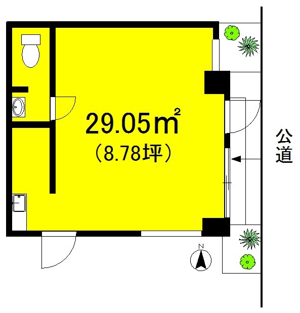 コーポゆり 101号室 間取り
