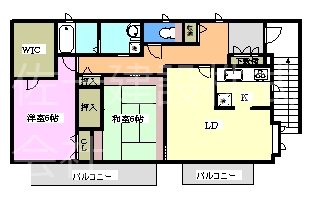 ルミエール並木 201号室 間取り