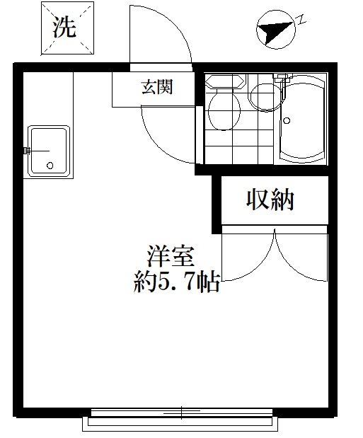 ＮＴ西川口コーポB棟 202号室 間取り