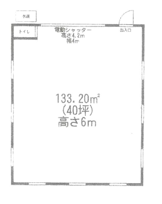 川口市大字榛松 貸倉庫・事務所 間取り