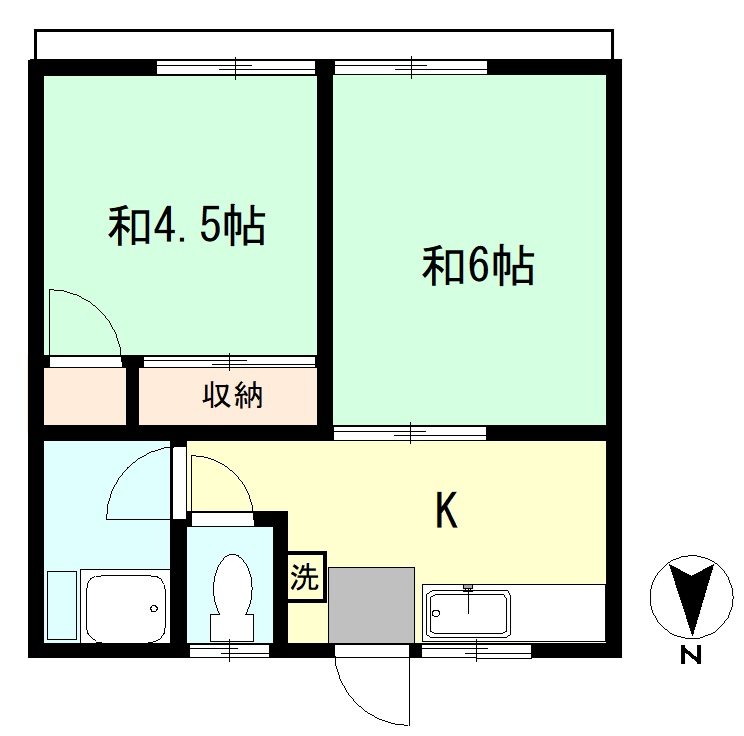 栄コーポ 101号室 間取り