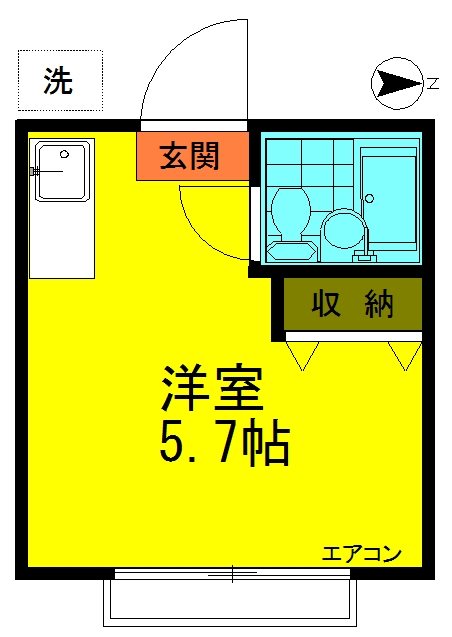 NT西川口コーポA 102号室 間取り