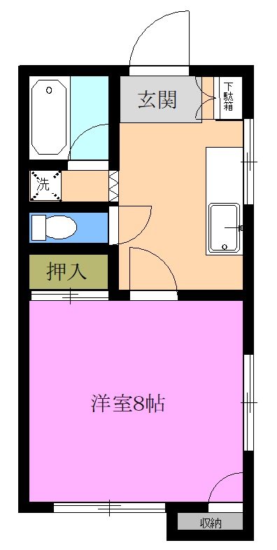 ヴィクトワール 301号室 間取り