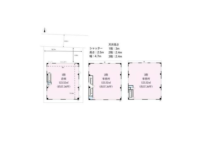 川口市朝日2　112坪 間取り