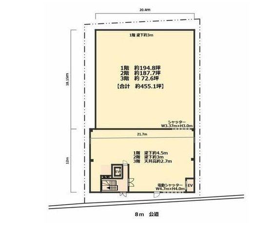 川口市東領家5丁目貸工場・倉庫 リビング