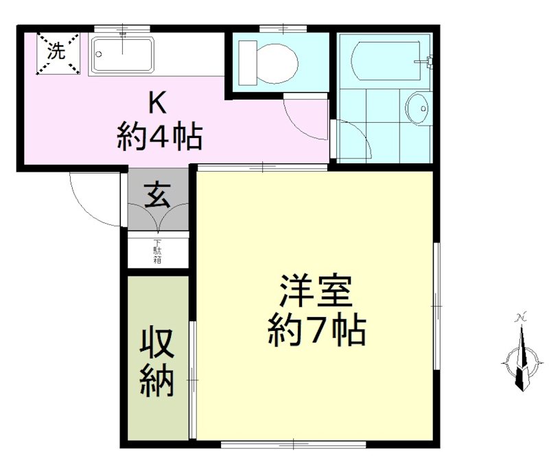 SAMAX MIMURA 102号室 間取り