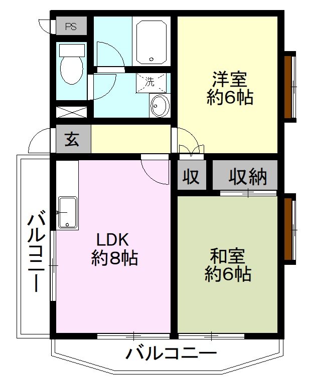 ツカサビル 405号室 間取り