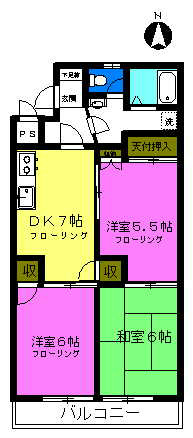 第８池田マンション 301号室 間取り