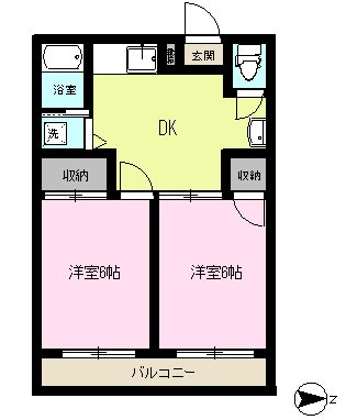 敬愛レジデンス2号棟 105号室 間取り