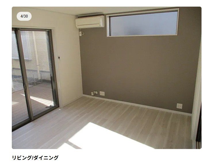 川口市北園町貸家 リビング