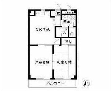 ソレイユ並木 201号室 間取り