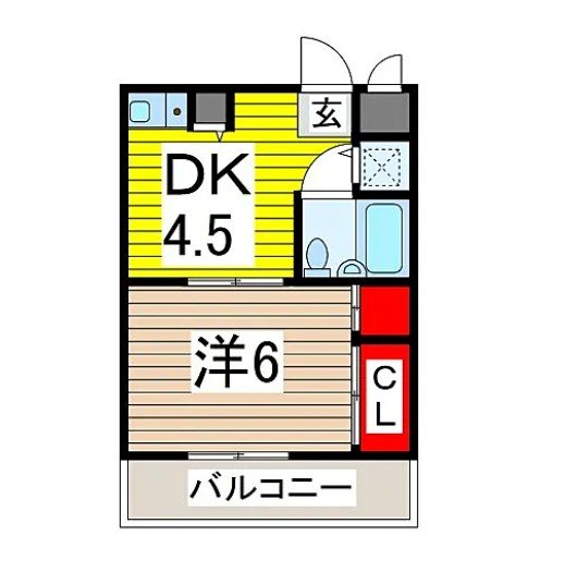 志陽ハイツK＆I 302号室 間取り