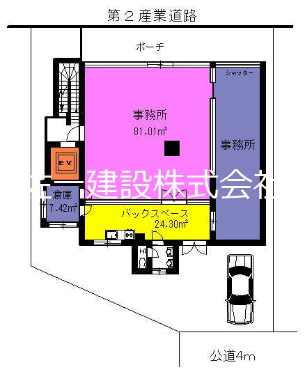 1F号室 間取り
