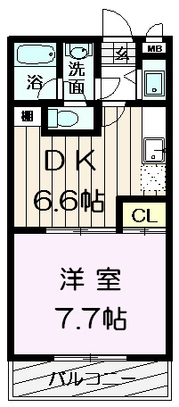 フジパレス式内町Ⅲ番館 間取り