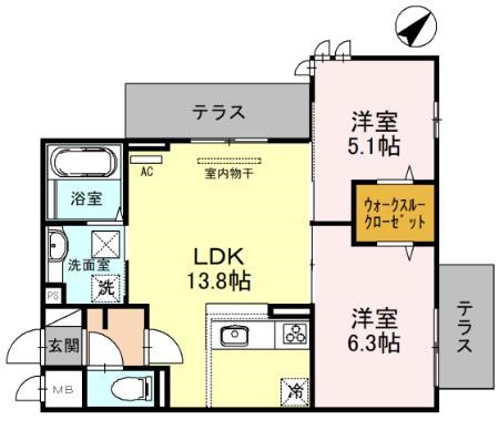 大阪府泉大津市昭和町 間取り