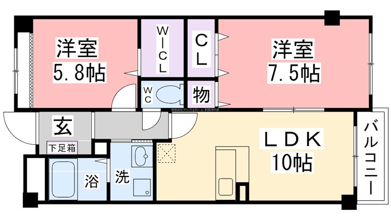 エトワール観音寺 間取り