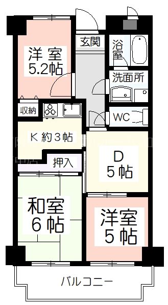ライオンズマンション和泉上町 間取り