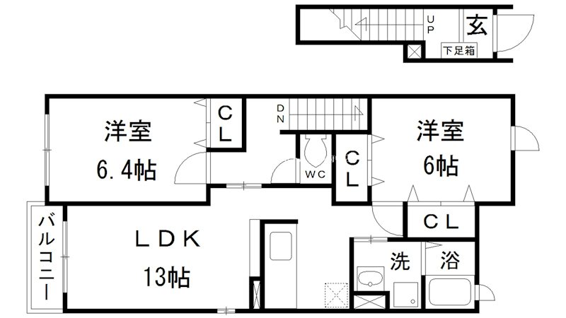 エスプワールB 間取り