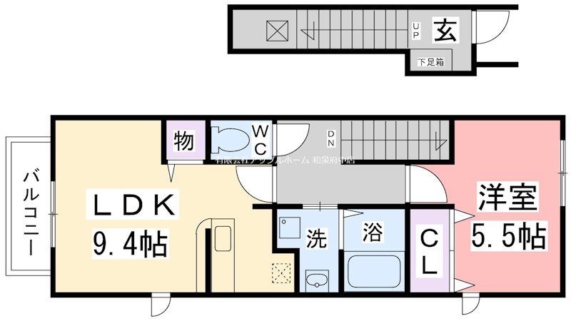 ソルシェール和泉中央Ⅰ番館 間取り