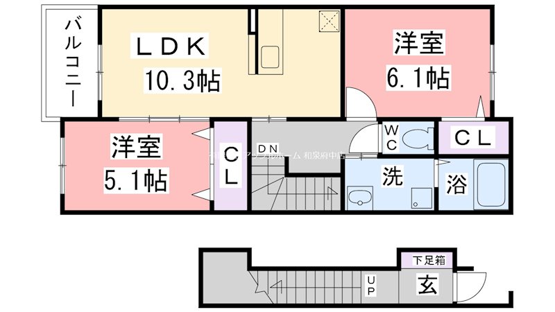 ソルシェール和泉中央Ⅲ 間取り