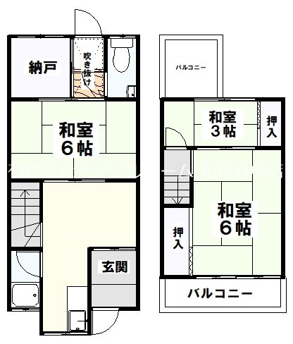 東助松町二丁目テラスハウス 間取り