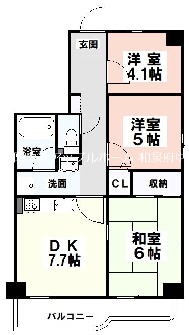 フェリーチェ和泉 間取り