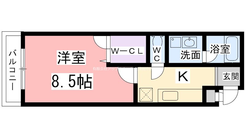 フジパレスシュリット 間取り