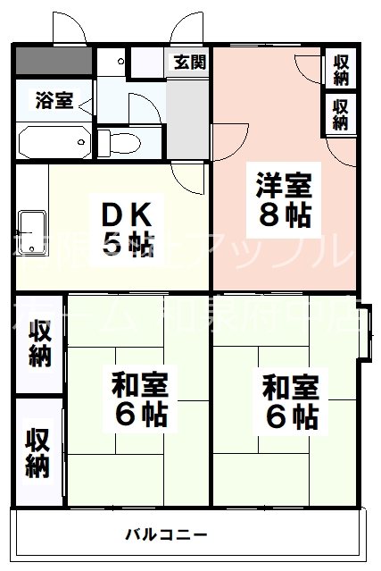 リビエール山川 間取り
