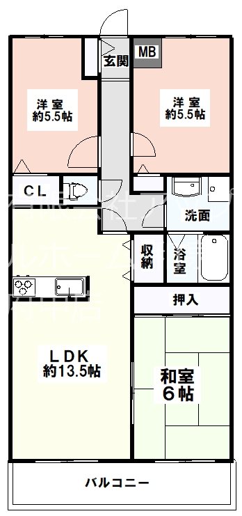 カルム長堀 間取り
